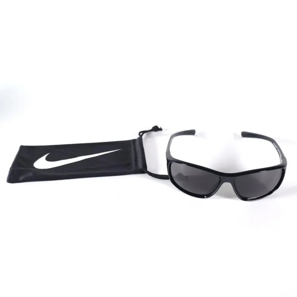 Nike Adrenaline Wraparound Sport Performance Mens Sunglasses-Black / Grey-NWT